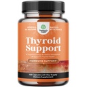 Complejo de soporte de tiroides herbales - Potent Kelp Iodine Suplemento con L Tyrosine, Bladderwrack, Selenium " Pure Ashwagandha for Hormone Balance - Mood " Energy Dietary Pills - 120 Halal Capsules