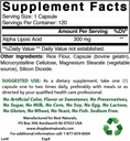Mejores Naturales Ácido Lipoico alfa 300 mg " COQ10 100 mg