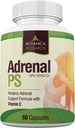 Fatiga Adrenal Complemento de soporte con Rhodiola Rosea Herb Extracto, L-Tyrosine, Panax Ginseng, Holy Basil - PS Cortisol Gland Complex for Health Insufficiency Calm Energy Response