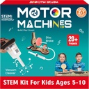 Butterfly EduFields 20in1 STEM Projects Kit for Kids Age Age Edades 5-7 6-8 8-10  STEM Juguetes para niños 5 6 7 8 9 10 años 10 años Cambio de vida Motor Machines - Robotics &amp; Engineering Toys