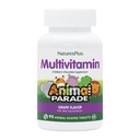 Natures Plus Animal Parade Multivitamina Agridulce para Niños - Grape Flavor - 90 Tablas con Forma de Animales - Promueve Salud &amp; Bienestar - Vegetariano, Gluten Gratis - 45 Servimientos