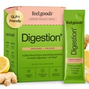 Feel Goods Gut Guardian, Fibra orgánica, Pólvora prebiótica, Gratuita de azúcar, hierbas para rubor, Gut Health Support, Digestive Health for Men &amp; Women, Non GMO, Vegan, Lemon Ginger, 15 Conde