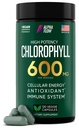 Chlorophyll Capsules 600 mg - Píldoras de clorofila natural para hombres y mujeres - Suplemento de clorofila altamente bioDisponible para energía, inmunidad, habilidad + desodorante interno