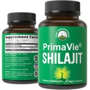 PrimaVie Purified Shilajit Capsules Made with Pure Shilajit Powder. Suplemento natural clínicamente probado con 40+ Minerales Trace, Ácido Fulvico. Tablas Soporte Mitocondria + Función cerebral