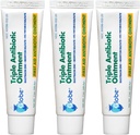 Globe (3 Pack 1oz Ungüento antibiótico triple, ungüento de primeros auxilios para rascacielos menores y heridos y prevención de la infección, comparación con los ingredientes activos de la marca líder (3 Pack)