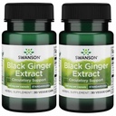 Extracto de jengibre negro Swanson - promueve la circulación sanguínea saludable y el Vigor físico - May Aid Heart Health, Muscle Tissue, y el bienestar mental - (30 cápsulas vegetales, 100 mg cada uno) (2 Pack)