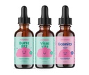 JoySpring B-Complex &amp; Vital Vits with Magnesium Drops Bundle ← Niños de origen natural Vitaminas &amp; Minerales ← Non-Alcohólico, Sugar-Free Liquid Formula ← Vegan " Vegetarian Liquid Drops Suplemento