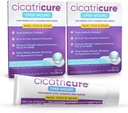 Ungüento antibiótico triple Cicatricure con alivio de dolor, ungüento antibiótico de bacitracina " Cream for Wound Care, ungüento de curación para cortes, quemaduras, insectos, suministros de primeros auxilios esenciales, 1 oz