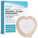 MedVance TM Silicona - Silicona Fronteriza Adhesivo Foam Dressing Sacral Tamaño 7"x 7" Caja de 5 apósitos