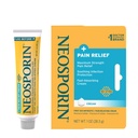 Neosporin + Crema de doble acción de alivio de la tensión máxima, primeros auxilios Criatura antibiótica y analgésica para el cuidado de la herida de cortes menores, raspas y quemaduras, polimixina B & Pramoxina HCl, 1 oz