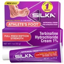 SILKA Anti-Fungal Cream, Clinical Anti-Fungus Foot Treatment, Jock Itch " Ringworm Remedy, Maximum Strength, Fast-Acting Relief from Itching " Burning, 1 Oz