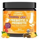Llama Naturals Niños Probiótico con fibra prebiótica, Vegan, Prebióticos orgánicos y Gummies Probióticos para Gut Health Support, Toddler Real Fruit Gummy Vitaminas, No Añadido Sugar Cane, Peach Mango, 60 Ct