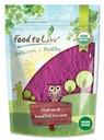 Alimentos para Vivir Orgánica Currante Negro Polvo de Jugo, 8 onzas - Non-GMO, Raw, Kosher, Vegan Superfood, Bulk, Rico en Antioxidantes, Grande para Jugos, Bebidas y Smoothies, Contiene Maltodextrin
