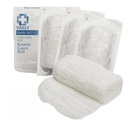Vakly Sterile Krinkle Kerlix Tipo Gauze Bandage Rolls [5 Pack] Highly Absorbent Fluff 100% Cotton Bandages Roll 4.5"x4.1yds 6-Ply - Medidores de malla rotas individualmente + Cinta médica - Embalaje mayo Vary