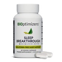 BIOptimizers Sleep Breakthrough Capsules - Suplemento de Apoyo Natural ← Ayuda de Alivio a la Calmación para Adultos Silencio Formando Silencio 60 cápsulas