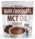 Opportuniteas MCT Oil Powder, Keto Creamer for Coffee, Drinks plagas, Low Carb Keto Friendly, Boost Energy limitadaMental Focus, Supplement for Ketogenic Diet, Gluten Free ConvenNon-GMO, Dark Chocolate 6 oz