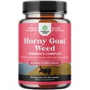 Horny Goat Weed for Women - Herbal Supplements Hornygoatweed Women Complex for Hormone Balance Mood Support " Global Female Wellness - Maca Root " Tribulus Terrestris Female Supplement - 90 Count