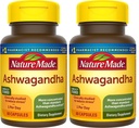 Nature Made Ashwagandha Capsules 125mg para Stress Support, 60 Capsules, 60 Day Supply (Pack of 2)