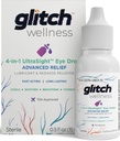 Glitch UltraSight Eye Drops 15mL - 4 in 1 Advanced Relief Dry Eye Drops - All Day Comfort with Hydration, Brightening, Cooling - Effectively Soothes Irritation " Dryness - 0.5 Fl Oz