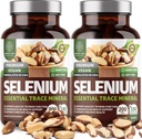 2-Pack N1N Premium Selenium puro [Max Absorption, 200MCG] para apoyar la inmunidad, el corazón y la salud de próstata, 360 caps