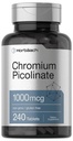Horbaach Chromium Picolinate 1000mcg TEN 240 Tablets TEN Fórmula Vegetariana TENIDO Non-GMO, Gluten Free Supplement