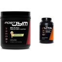 Post JYM Active Matrix Post-Workout with BCAAs, Glutamine &amp; More Rainbow Sherbert Flavor + Vita JYM Multivitamina de atleta con más de 25 ingredientes clave 60 tablas
