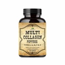 Péptidos multi colágeno HERBALICIOUS Capsules - Non-GMO & Gluten Free Tipo I, II, III, V, X Suplementos de colágeno hidrolizado con vitamina C - Apoyos Pelo sano, Piel, uñas, " Juntas - 120 cápsulas