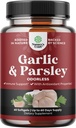 Softgels de ajo sin olor concentrado - Extracto de Parsley & Suplementos de ajo envejecido - Parsley Softgels para Gut Support - 60 Ct