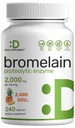 Bromelain Suplemento 2,000mg Por Serving, 240 cápsulas – Enzimas Proteolíticas Naturales de Pineapple Fresco – Apoya la Digestión Nutriente