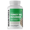 Cerebro Forza Orgánica Turquía Tail Mushroom Capsules, Mushroom Powdered Immune Support, Liver and Digest Health Support, Organic Defense Support, Non-GMO, Vegan, Orgánico, 90 cápsulas