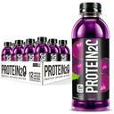 Protein2o 15g Whey Protein Isolate Agua Infundada, Listo para beber, Azúcar Gratis, Griten Gratis, Lactose Grape, 16.9 oz Botella (Pack of 12)