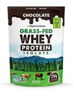 Opportuniteas Grass Fed Chocolate Whey Protein Isolate Powder - 20g Protein Powder Sin Sweeteners artificiales, Vacas sin hormonas, No GMO - 5lb