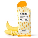 Lecka Energy Gel, 12 Gels  durable for Endurance Exercise, Made with Real Fruits and Basil Seeds, Provides Natural Energy and Electrolytes (12 Gels, Banana)