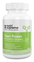 Nutri Supreme Teen Multivitamin for Boys and Girls 12-17, Best Kosher One Por Day Teen Vitamins, Formulado para el desarrollo adolescente y la salud inmunitaria, 30 cápsulas