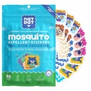 NATPAT Buzz Patch Mosquito Patch Pegatinas para niños - Ingredientes con base en plantas, no toxicómanos - El Original All Natural Citronella Insecticida de aceite esencial, DEET Gratis, para niños pequeños (60 Pack)