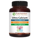 Nutrición pura Ultra Calcio 1000mg con VIT D3 + K2 tención 120 Tab tención Suplemento de calcio altamente absorbible con Calcio Citrate Malate, VIT D3, K2, Moringa Oleifera, Magnesio y Zinc.