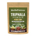Herbsforever Triphala Churna Powder Formulación ayurvédica tradicional apoya la desintoxicación y rejuvenecimiento No GMO, Vegan 454 GMS