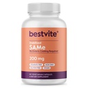 BestVITE SAM-e 200mg Estabilizado (60 cápsulas vegetarianas) - Forma de cápsula fácil de tragar - No se necesita carne enteric - No hay dióxido de titanio - No Stearates - Vegan - No GMO - Gluten Gratis