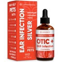 Tratamiento de la infección del oído del perro Tratamiento de la infección de oídos para perros &amp; gatos ← Cat Cleaner Drops  durable Chlorhexidine Wash for Pets ← Ayuda con las irritaciones ocultas " picazón  durable Nano Silver ← 2 Oz