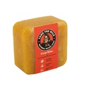 TAME THE WILD Orange Walnut Beard Soap Bar - 5 oz Exfoliating Beard Wash and Face Scrub - Shea Butter and Coconut Oil Cleanser - Hidrating Grooming Soap - Regalos del Día del Padre