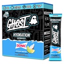 GHOST Hydration Packets, Sonic Ocean Water, 24 Sticks, Electrolyte Powder - Drink Mix Supplement with Magnesium, Potassium, Calcium, Vitamina C - Vegan, Free of Soy, Sugar &amp; Gluten
