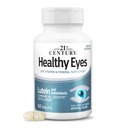 Ojos saludables del siglo XXI con tabletas de luteína, (60 conde), vitaminas oculares &amp; suplemento mineral con antioxidantes para soporte de visión, suplementos de salud ocular para adultos " mayores " , sin gluten