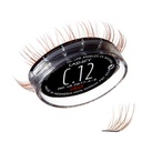 Lashify Curl 12mm Gossamer Eyelash Extensiones Rellenar, Ginger Color, DIY False Lashes for a Natural Look