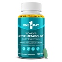 One A Day Women's Active Metabolism Daily Essential, Multivitamin for Women, Metabolism Support, Vitamins for Women with All 8 B-Vitamins, Vitamina D, Magnesium &amp; More,120 Count