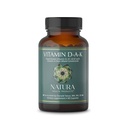 Natura Health Products D-A-K (ADK) – D3 5000 IU, K2 50 mcg, K1 550 mcg " Vitamina A 1000 IU – Bone, Heart " Immune Support – Fat-Soluble Calcium Metabolism – 60 cápsulas vegetarianas