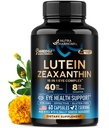 Vitaminas Oculares - Suplementos de Luteina y Zeaxantina - Suplemento Basado en AREDS2 para adultos mayores - Salud Ocular &amp; Visión Soporte - Saffron, Zinc, Vitaminas, Cobre, Super Verdes - Hecho en EE.UU., 60 cápsulas