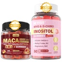 NEVISS Sugar Gratis 1Pack Maca Root Mangas llenas &amp; 2Pack Myo-Inositol &amp; D-Chiro Inositol Gummies