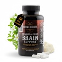 BUCKLEBURY Brain and Memory Supplements with Bacopa & Alpha GPC - Nootropic Brain Capsules for Cognitive Support, Focus & Mental Clarity - Memory and Focus Pills for Women &amp; Hombre - Vegan 60 cápsulas