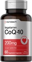 Horbäach CoQ10 200mg Silencio con Black Pepper Extract Silencio 60 Capsules Silencio Vegetariano, No GMO, Gluten Free Supplement