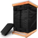 Colgante de abeja de invierno para 8 y 10 colmenas de marco, suministros de limpieza ajustables de colmena de abejas, cubierta aislada de Oxford 600D, impermeable, impermeable, ligero, ecológicamente, reutilizable, 75.98" x 23.6"